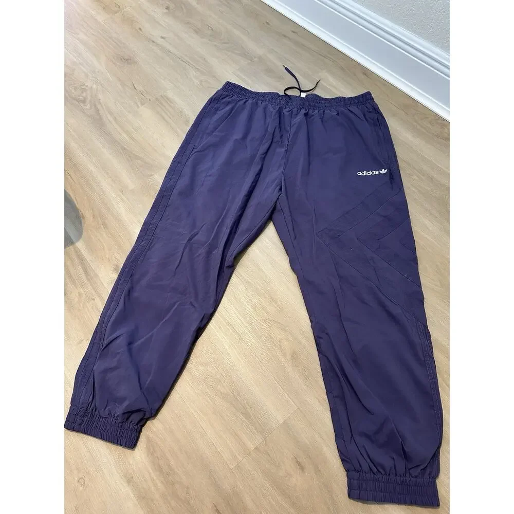 Adidas Sports Jacket Pants Set Originals Stand Trefoil Logo Collar Purple 2XL